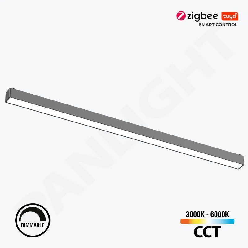 Proiector LED 20W Smart liniar Mat Magnetic Negru 48V DIM, Ultra Slim, 615 mm PL-20MTB-TUYA-BK PANLIGHT-1