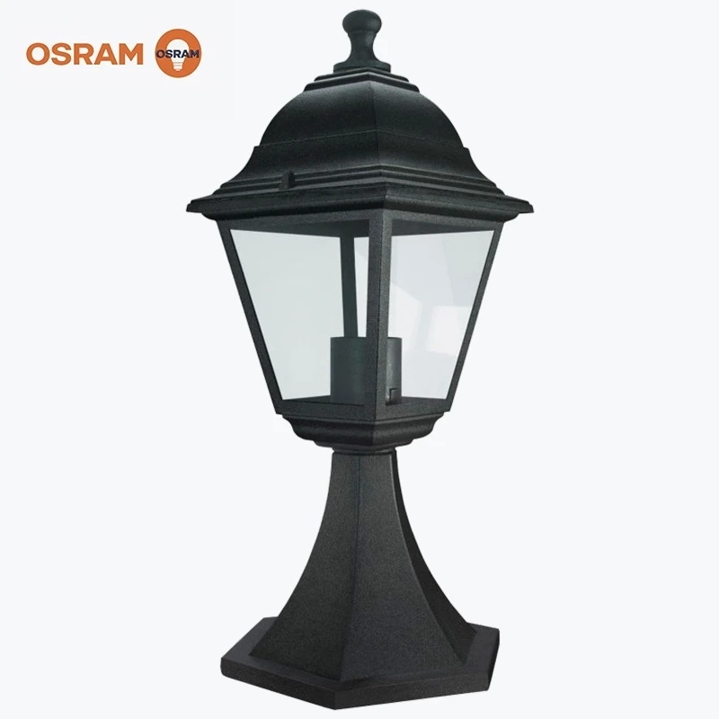 Felinar de gradina ECO LANTERN CLASSIC E27 STAND ALU BK IP44 negru LEDVANCE-1