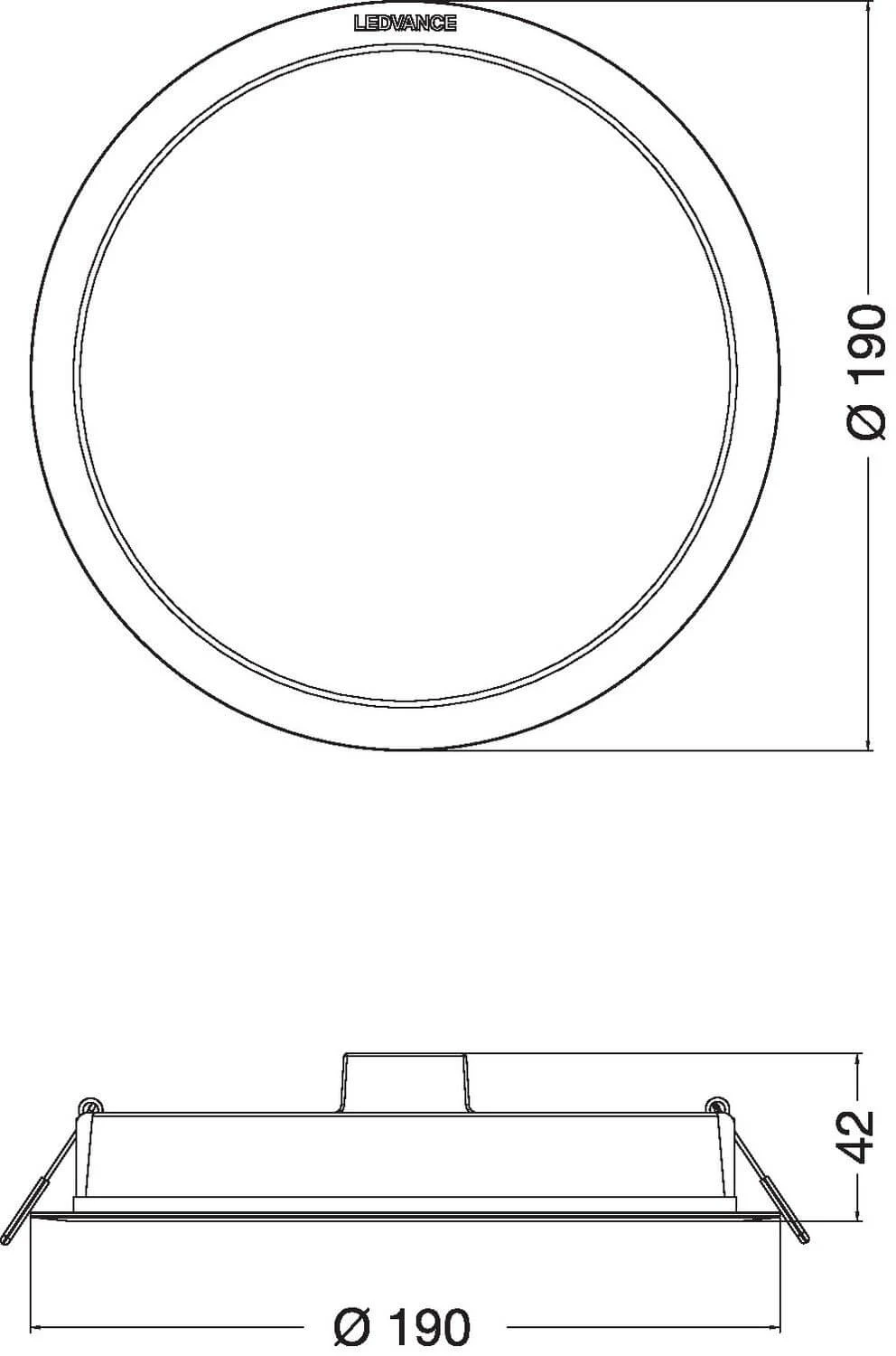 Spot LED Downlight DL DN 190 18W 865 WT IP44 LEDV-2