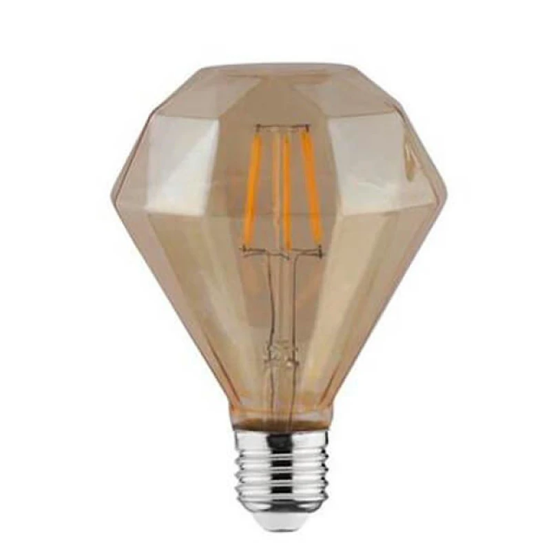 Bec LED filament RUSTIC DIAMOND-4 4W 360Lm E27 2200K 001-034-0004-1