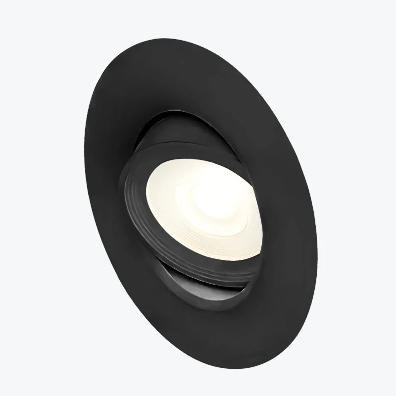 Встраиваемый светильник GU10 круглый черный 92x25mm IP20 PL-23436B-1