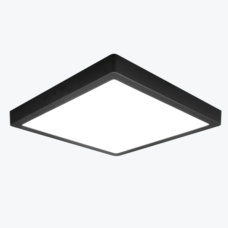 Corp de iluminat LED aplicat pătrat negru PL-US25CSB-W 25W 6000K-1