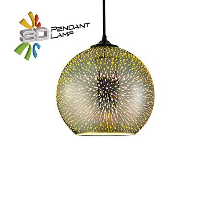 Lustra suspendata rotundă 3D-1