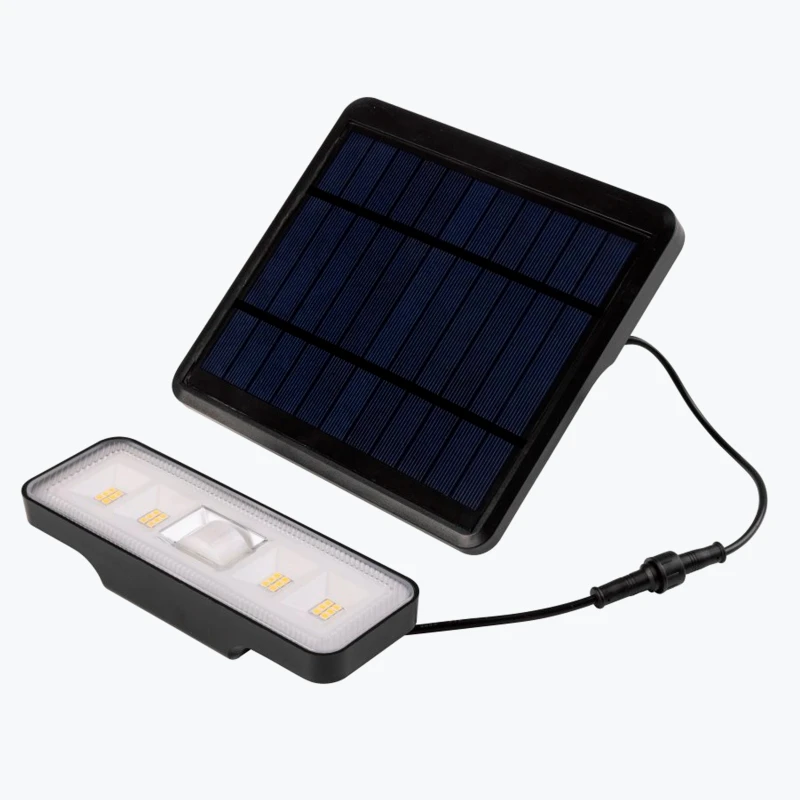 Corp de iluminat LED solar cu sensor DAVOS negru 1000LM IP54 4000K 2000mAh LD-DAVOS-1000-10-2