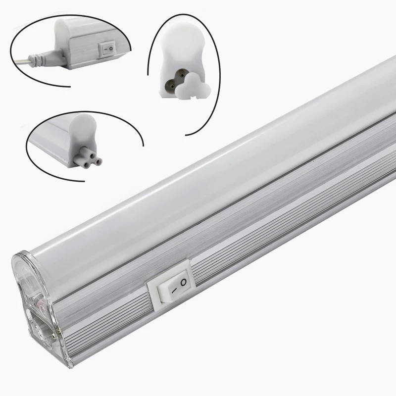 Светильник T5 LED с выключателем 10W 0,6m IP20 6500K-1