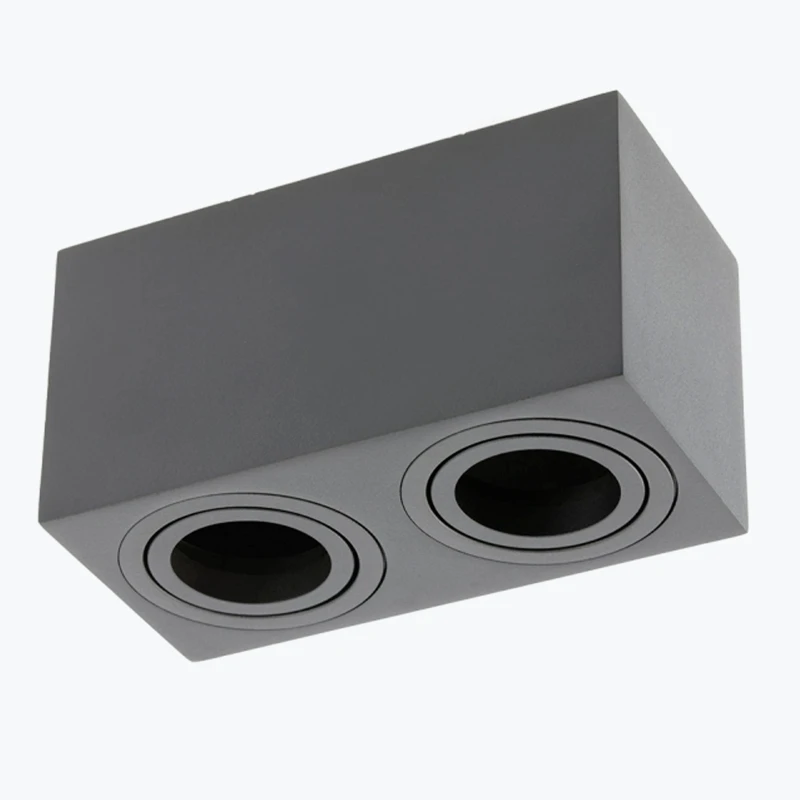 Corp de iluminat AVEIRO DUO max 20W*2 160X80X85 IP20 patrat negru OS-AV80160KW2-00-1