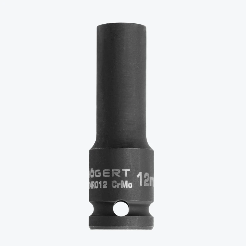 Головка ударная удлинённая, шестигранная 1/2, 20 мм, DIN 3121, CrMo HT4R020 HOEGERT-1