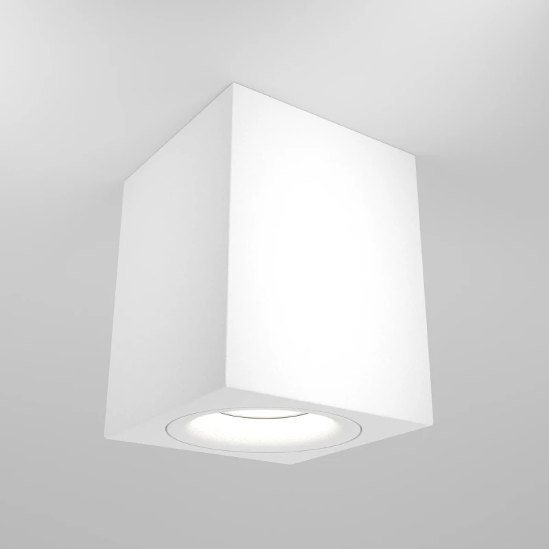 Spot aplicat GU10 patrat alb 60x100mm IP20 PL-23013W-2