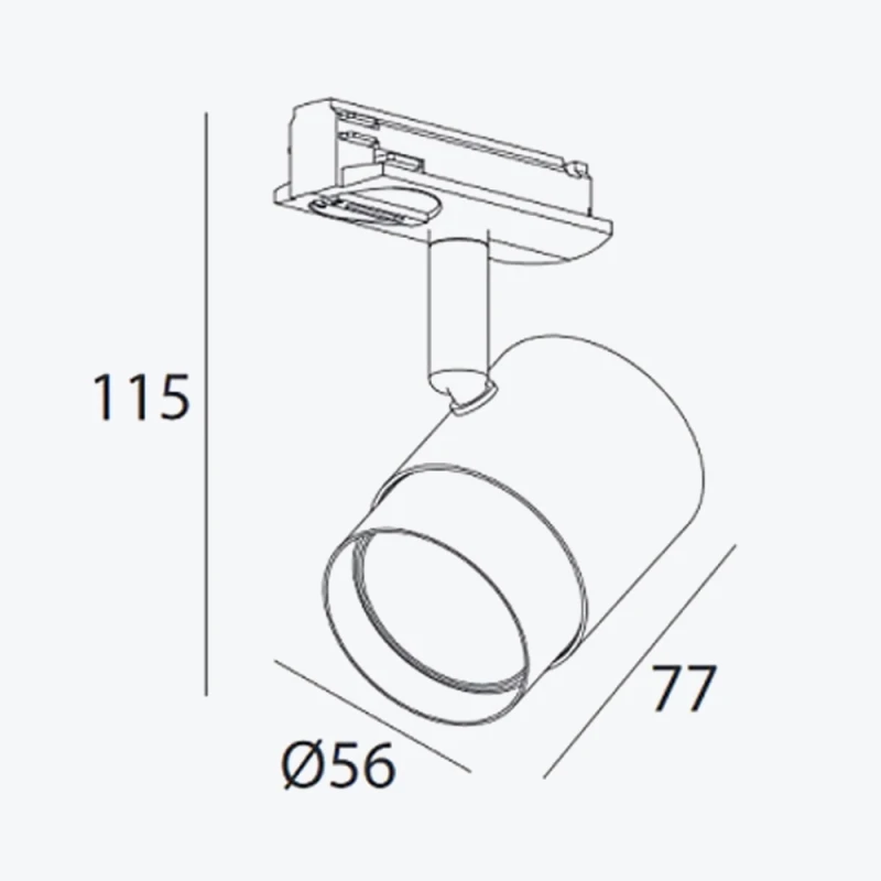 Трековый светильник ORIO GU10 однофазный круглый черный/золото max.20Вт IP20 XLT-ORI-GU10-10-2