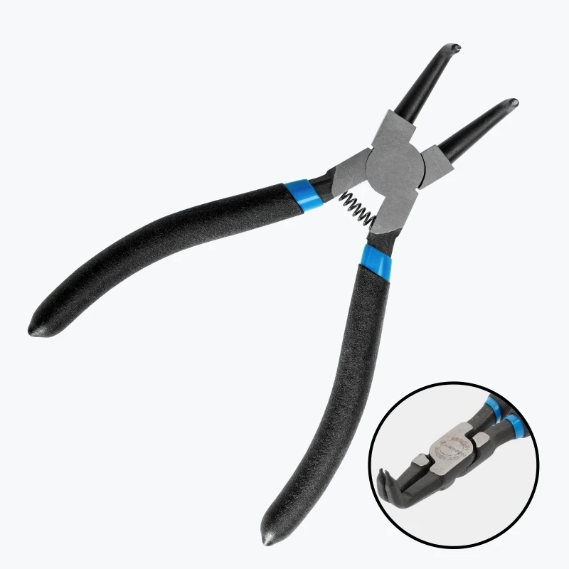 Cleste pentru demontarea inelelor de blocare interioare cu capete curb HT1P147 HOEGERT-1