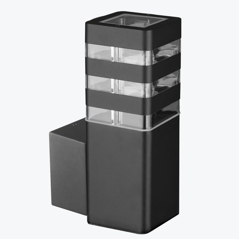 Corp de iluminat fatada E27 max.10W IP44 90x90x120x210 negru PL-15341P PANLIGHT-1