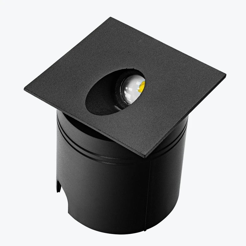 Aplica LED Scara/Perete 3W 4000K IP54 80x80x97mm negru PL-13121I PANLIGHT-1