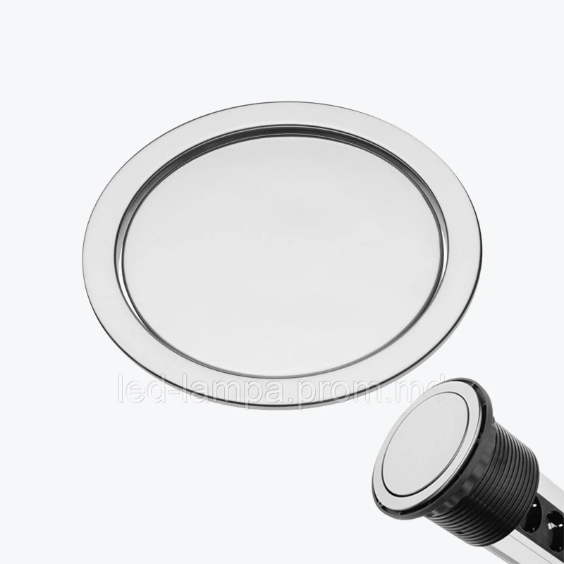 Крышка и кольцо для удлинителей ELITE Ø 100 хром GTV AE-CAP100-40-1
