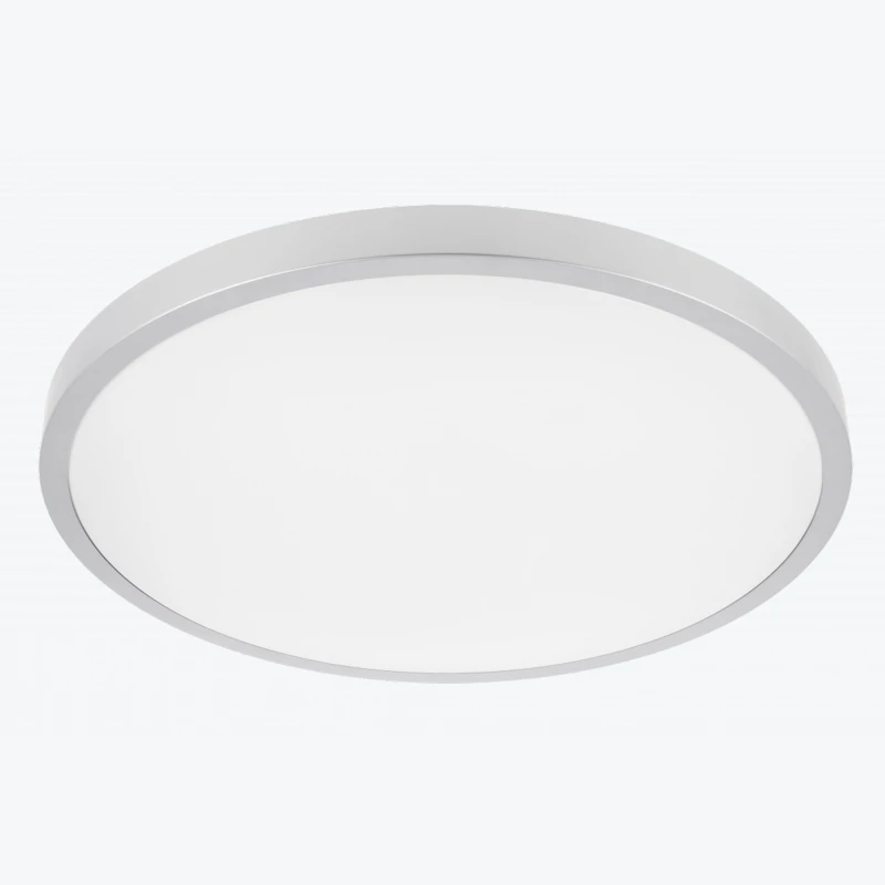 Plafoniera LED argintiu ATOL d400mm, 4000K, 32W, 2560Lm IP54 LD-ATOL32W-NW-02-1