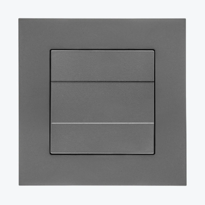 Capac cu suport metalic, grafit mat Simon 55 TPS.01/116-2