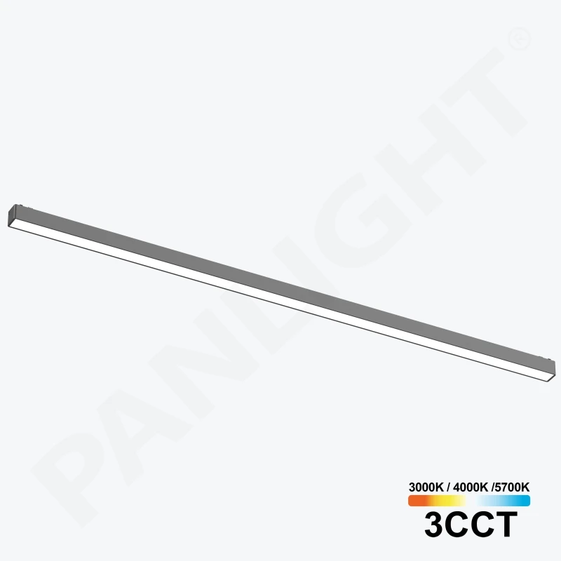 Магнитный светильник 30W 48V 3CCT Linear черный трековый Ultra Slim 915мм PL-30MTB3CCT-BK-1
