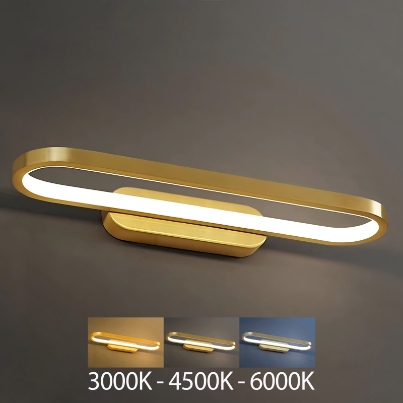 Aplica LED 16W 1350Lm 3000K/4500K/6000K auriu PL-22403BG-2