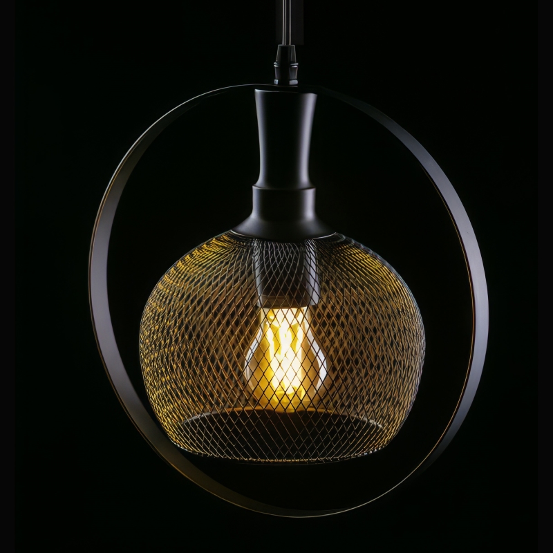 Светильник подвесной XALIS1 7214 1*E27 IP20 D30cm черный OS-XAL1-10-DEC-3