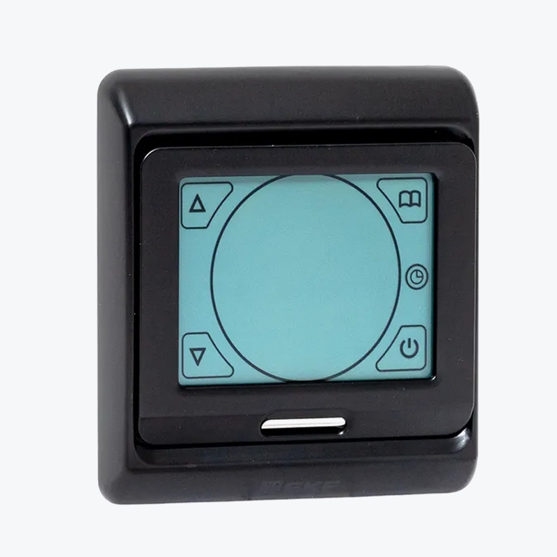 Termostat digital cu ecran tactil pentru încălzire prin pardoseală negru 16A 230V EKF-1