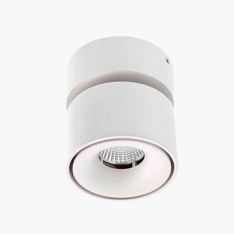 Точечный накладной светодиодный светильник LED 7W 4000K круглый белый 75x84mm PL-23031W-1