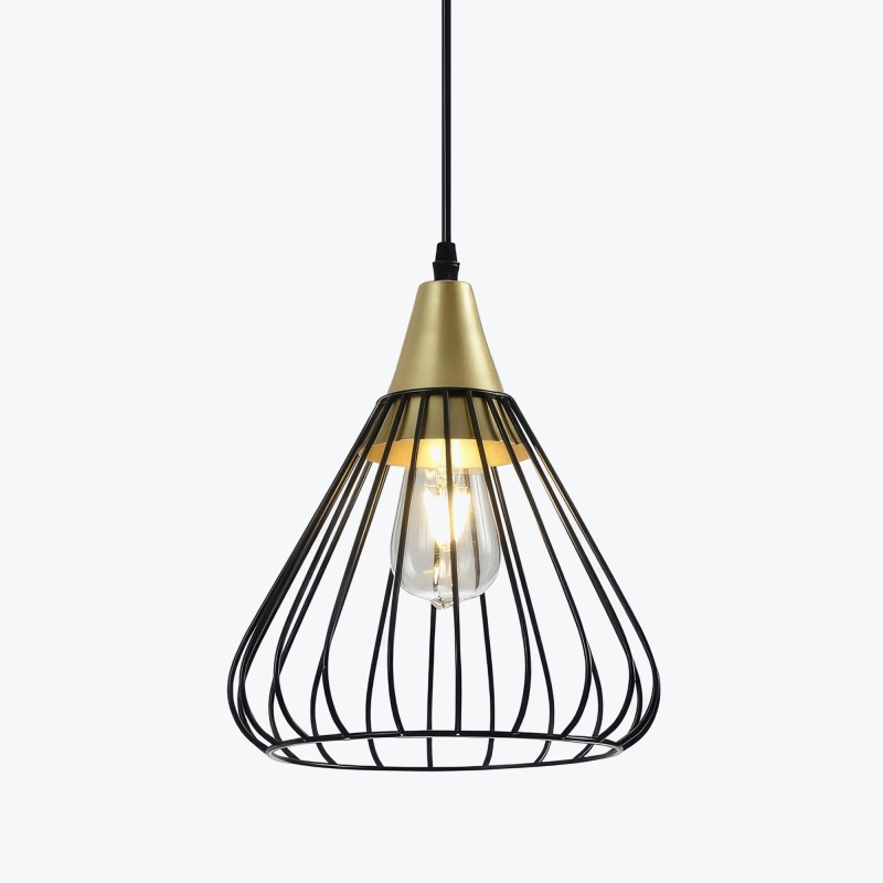 Светильник подвесной TESS 2394 1*E27 IP20 D24cm черный OS-TESS-11-DEC-1