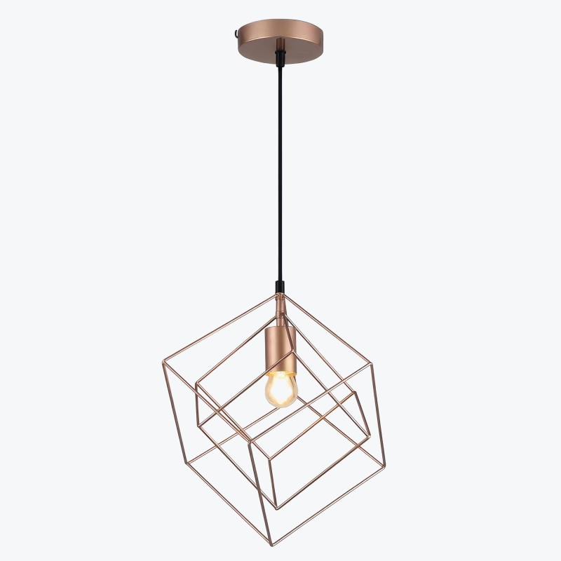 Светильник подвесной ROSA 3376 1*E27 IP20 33cmx33cm золото OS-ROSA-40-DEC-1