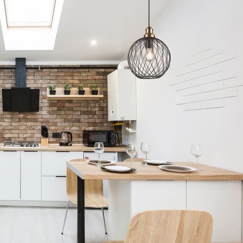 Светильник подвесной VIELA1 6972 1*E27 IP20 D25cm черный OS-VIEL1-10-DEC-2