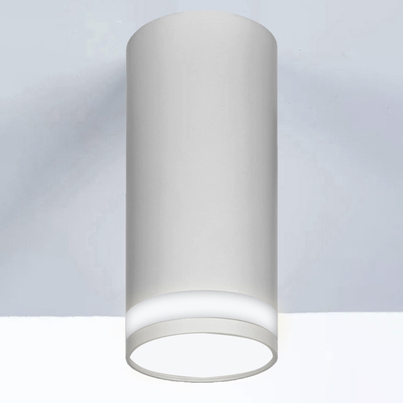 Точечный накладной светильник GU10 круглый белый 56x100mm IP20 PL-23016W-2