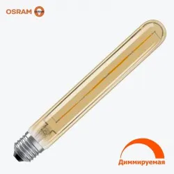 Светодиодная лампа филамент циллиндр OSRAM 1906L 35 CL 4.5Вт 400 Лм E27 2400K Диммер