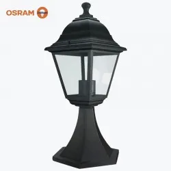 Felinar de gradina ECO LANTERN CLASSIC E27 STAND ALU BK IP44 negru LEDVANCE