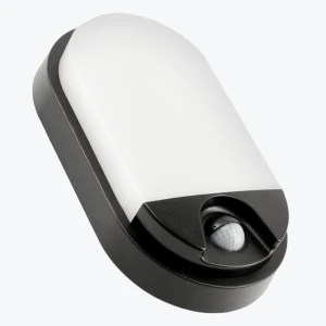 Настенный светильник черный с датчиком движения TULON 15W 1350LM IP54 4000K овал черный LD-TULON15WOW-10