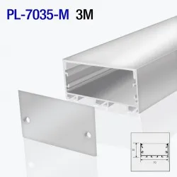 Алюминиевый профиль накладной для светодиодной ленты 3m/set 70*35mm PL-7035-M 3m PANLIGHT
