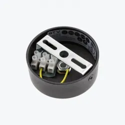 Capac decorativ tavan pentru cleme 80x28mm negru AE-MA8028-00