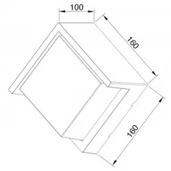 Настенный светильник уличный SUGA 12W черный IP65 230V 4200K 076-020-0012