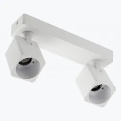 Corp de iluminat aluminiu RENO max.20W*2 IP20 patrat alb OS-REN20WKW2-10
