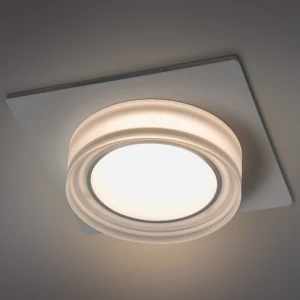 Spot incorporat GU10 patrat alb 92x92x43mm IP20 PL-23423W