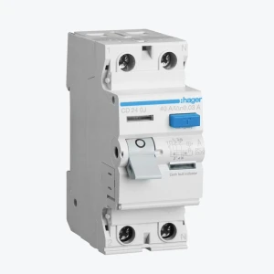 Întreruptor diferențial UZO Hager 2P 40A 30mA 2M CD240J