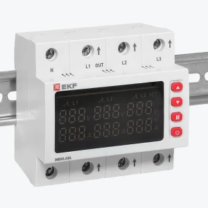 Releu trifazat de tensiune cu displai MRVA 63A V2 EKF-thumb-2