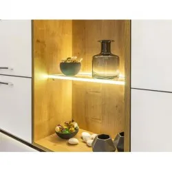 Profil din aluminiu GLAX mini pentru rafturi de sticlă 2m/set 29*13mm PA-GLAXMPK-AL GTV-thumb-3