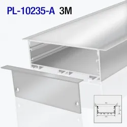Алюминиевый профиль врезной для светодиодной ленты 3m/set 118*35mm PL-10235-A 3m PANLIGHT