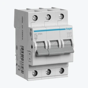 Întreruptor automat Hager 3P 16A 6kA C 3M MC316A