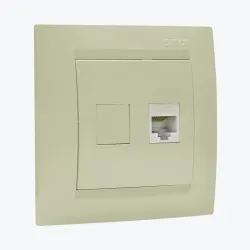 Priza calculator unitara RJ45 cat 5e AMT ivoar 1591551-031 SIMON 15
