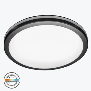 Плафон потолочный LED 36W 3CCT PL-CL36H9Y3CCT-BL 230V IP65 черный 400x55 PANLIGHT