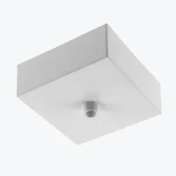 Capac decorativ tavan pentru cleme 80x80x30mm alb AE-MAS80X80-10