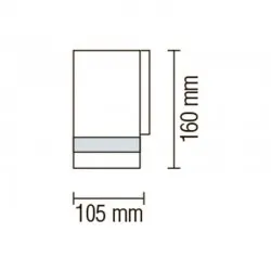Настенный светильник уличный GARDENYA-1 макс.35W IP44 230V GU10 075-010-0001-thumb-3