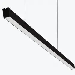 Corp de Iluminat LED Liniar 5075 negru 120W/3000mm 4000K