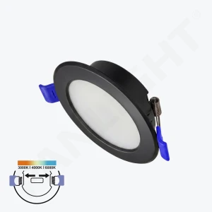 Spot LED încastrat negru 6W 3CCT rotund IP20 65*95*26.5 PL-UL06PB3CCT PANLIGHT