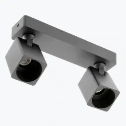 Corp de iluminat aluminiu RENO max.20W*2 IP20 patrat negru OS-REN20WKW2-00