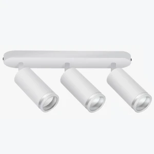 Спот настенно-потолочный поворотный 3XGU10 круглый белый 56x100mm PL-23019W