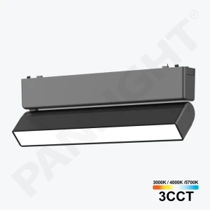 Proiector LED 12W 3CCT liniar Mat Pliabil Magnetic Negru Ultra Slim 48V, 230 mm PL-12MTD3CCT-BK PANLIGHT